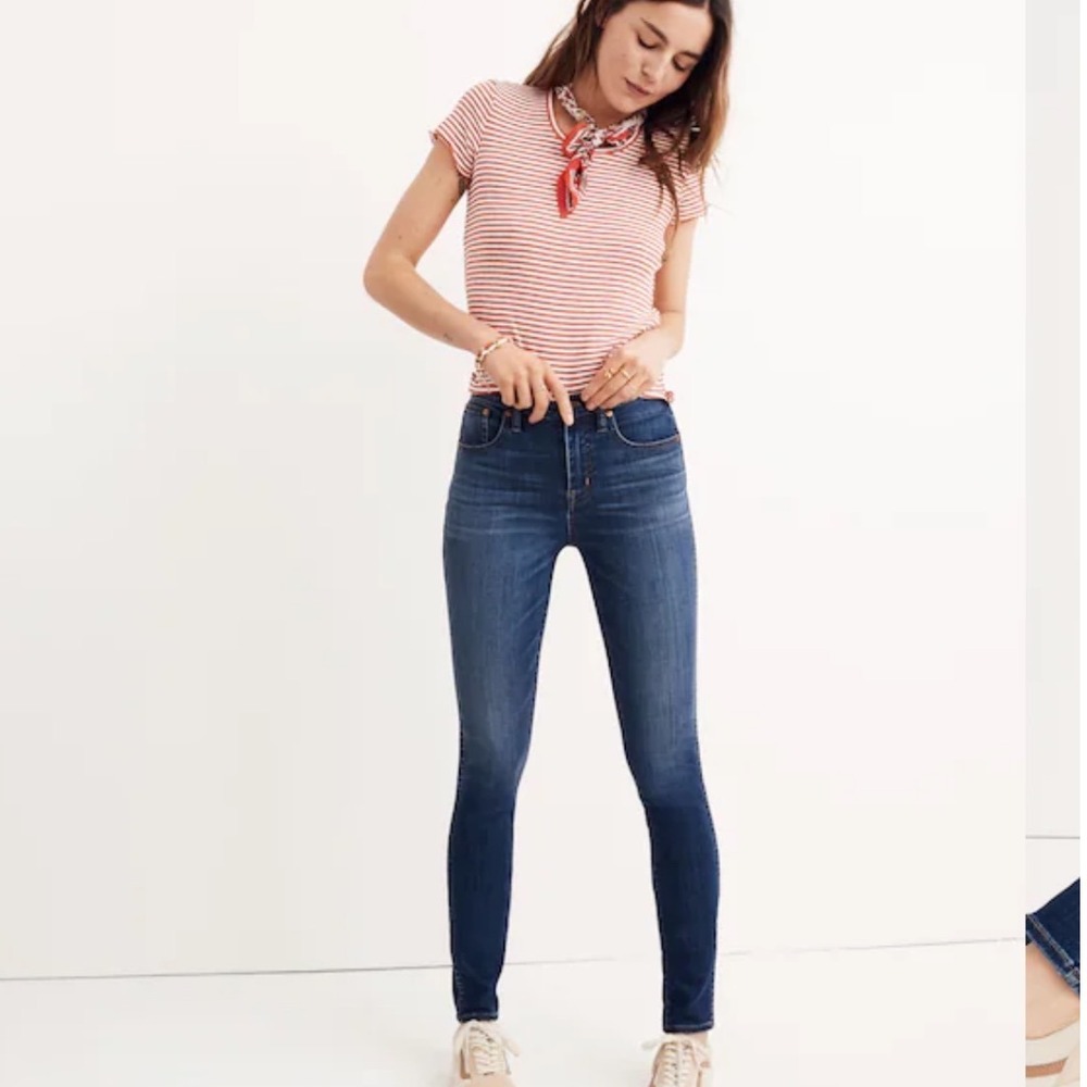 MADEWELL | NWT 10" High-Rise Skinny Jeans in Danny Wash: TENCEL™ Denim Edition